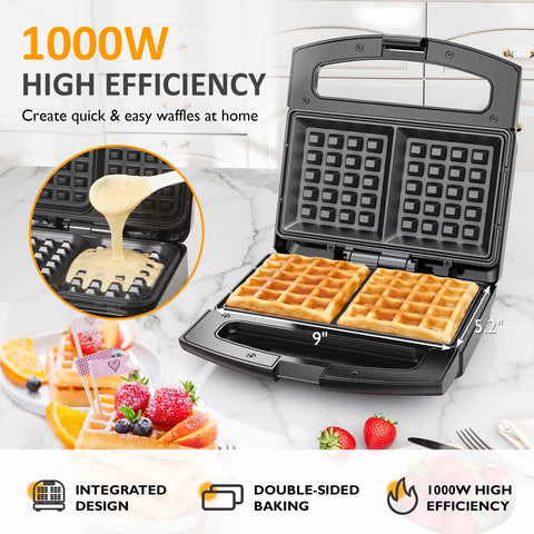 Heynemo 2-Slot Waffle Iron