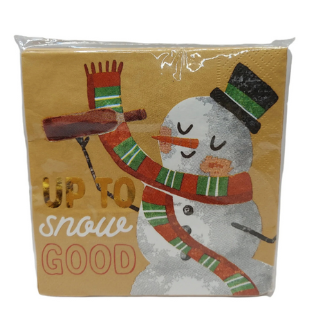 Holiday Bar Napkins - Up To Snow Good718540921050