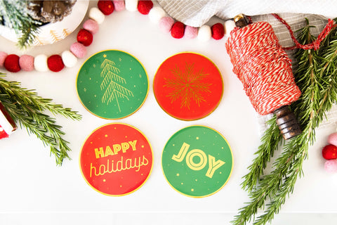 Holiday Coasters, Set of 4