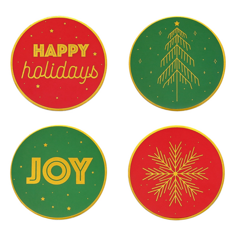 Holiday Coasters, Set of 4
