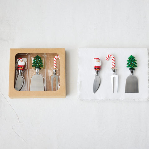 Holiday Icon Cheese Knives