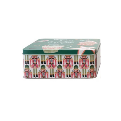 Holiday Treats Embossed Tin - 8.25"