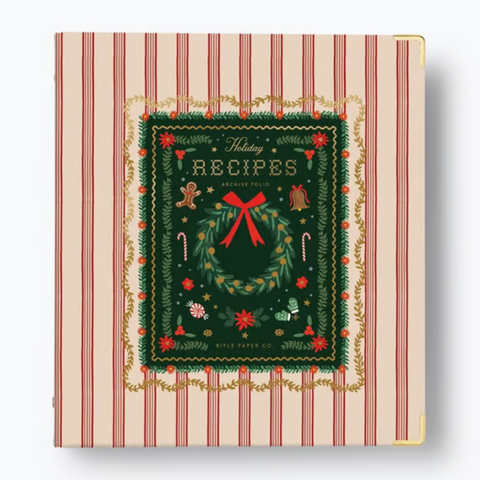 Holly Jolly Recipe Binder - Rifle Paper Co