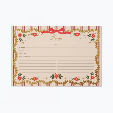 Holly Jolly Recipe Cards - Rifle Paper Co