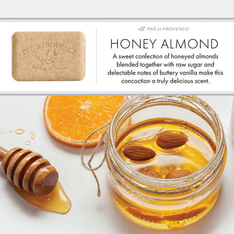 Honey Almond French Quad-Milled Soap - Pré de Provence