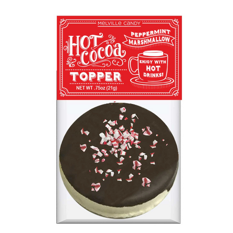 Hot Cocoa Topper - Dark Chocolate Peppermint Marshmallow