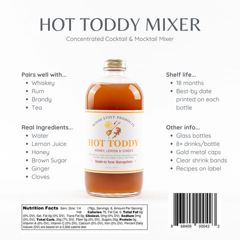 Hot Toddy Cocktail Mix + Mocktail Mix - Wood Stove Kitchen