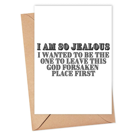 I Am So Jealous Greeting Card - R Is For Robo
