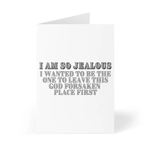 I Am So Jealous Greeting Card - R Is For Robo