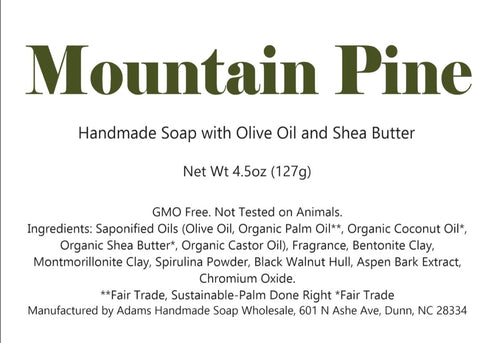 Soap- Mountain Pine, 1 inch thick