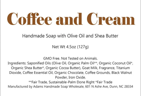 Soap-Coffee and Cream, 1" x4", brown