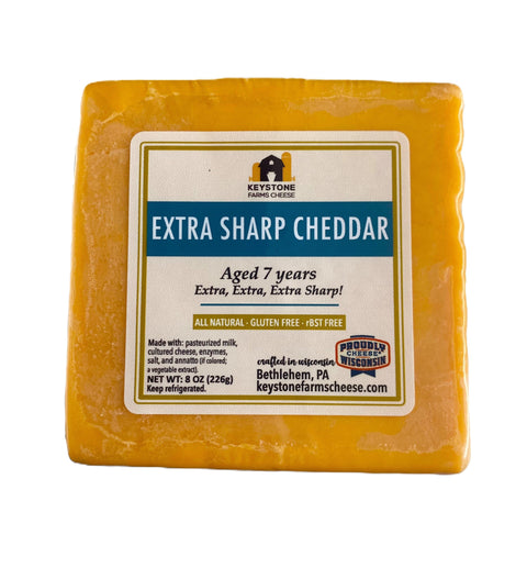 7 Year Aged Yellow Cheddar - Keystone Cheese
