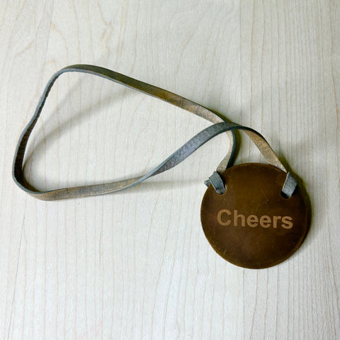 Metal Bottle Tag - Cheers