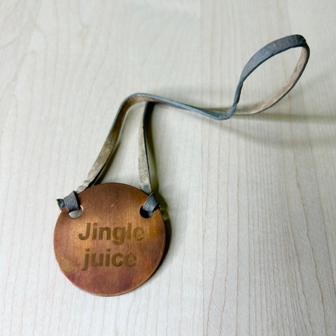 Metal Bottle Tag - Jingle Juice