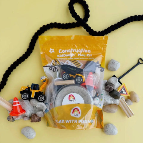 Construction KidDough Play Kit, - EarthGrown KidDough