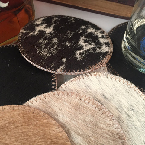 Cowhide Coaster