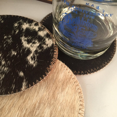 Cowhide Coaster