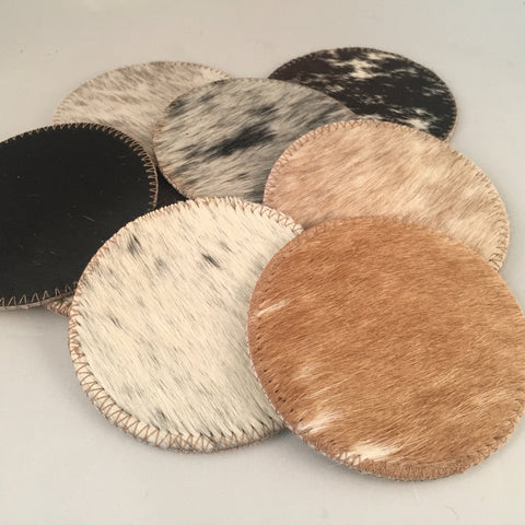 Cowhide Coaster