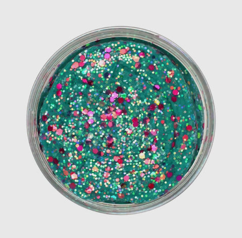 Teal Glitter (Tropical Punch) Sensory KidDoug -  Earthgrown KidDough, 4 oz