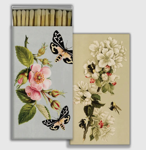 Matches- Insects and Floral, 4.5 x 2.25 x 0.75