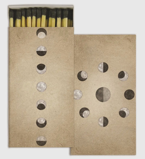 Matches- Phases of the moon, 4.5 x 2.25 x 0.75