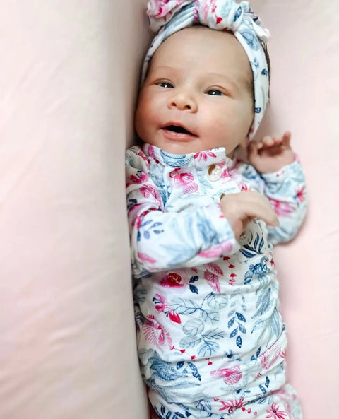 Baby Outfit, Newborn Outfit, Baby Girl Coming Home Outfit (Sizes: NB-24 months) - Bloom - Stroller Society