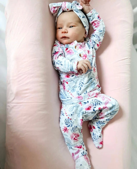 Baby Outfit, Newborn Outfit, Baby Girl Coming Home Outfit (Sizes: NB-24 months) - Bloom - Stroller Society