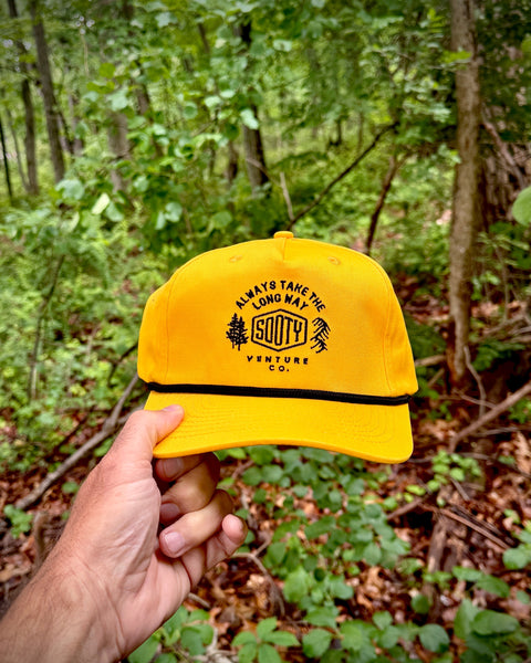 Outbound Unstructured Snapback Hat Yellow - Sooty Venture Co.