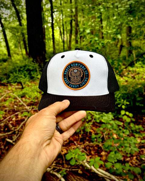 Roam Free Patch Trucker Snapback Hat - Sooty Venture Co.