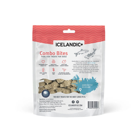 Icelandic+ Cod & Salmon Combo Bites Pure Fish Treats For Dogs