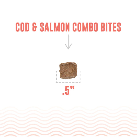Icelandic+ Cod & Salmon Combo Bites Pure Fish Treats For Dogs