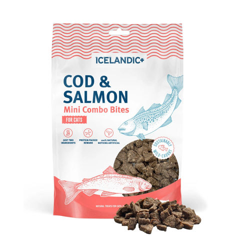 Icelandic+ Cod & Salmon Mini Combo Bites Treats For Cats