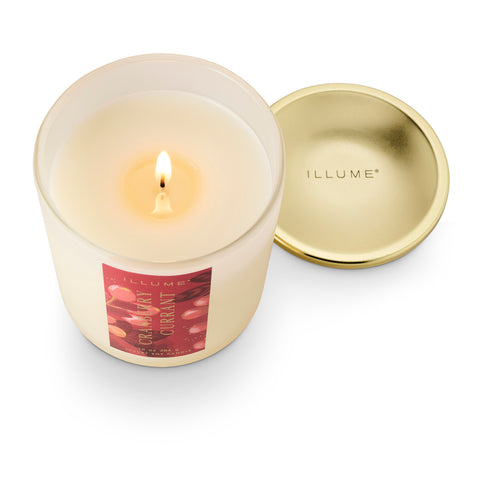 Illume® Cranberry Currant Signature Glass Candle