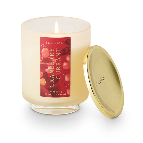 Illume® Cranberry Currant Signature Glass Candle