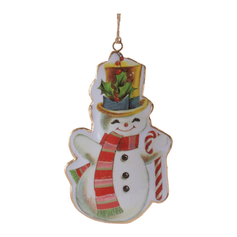 Iron Snowman Ornament