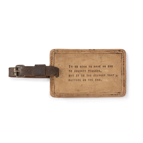 It Is Good To Have An End To Journey Towards Leather Luggage Tag