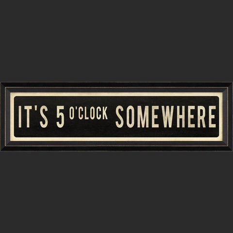 It's 5 O'Clock Somewhere Street Sign Wall Art - Spicher & Co.