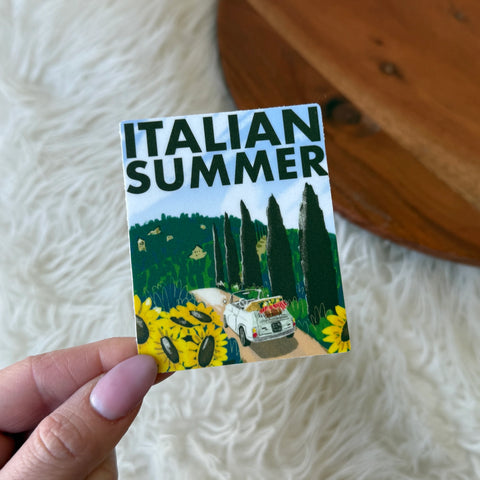 Italian Summer Vintage Poster Sticker