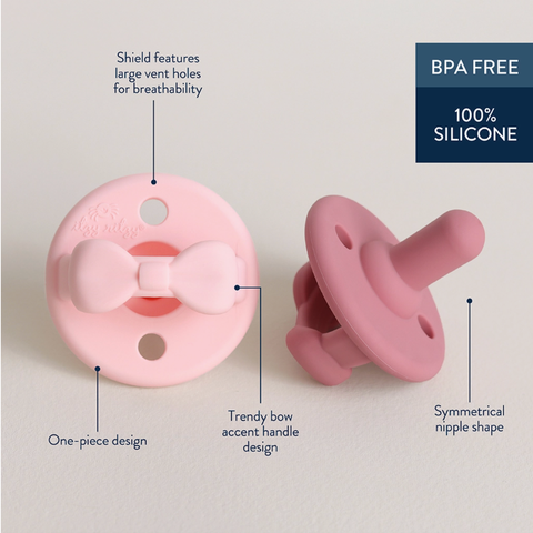 Itzy Ritzy Sweetie Soother™ Pacifier Set - Pink Bows