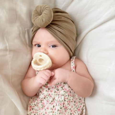Itzy Ritzy Sweetie Soother™ Pacifier Set - Toast + Buttercream Braids
