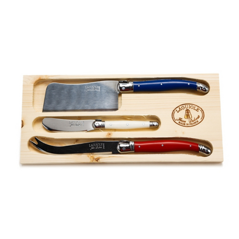 Jean Dubost Laguiole Cheese Knife Set