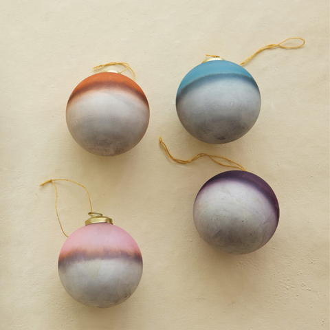 Jewel Box Ombré Ball Ornament - Sapphire