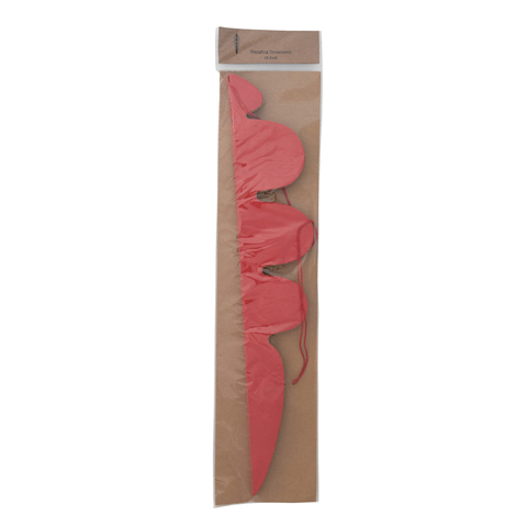 Jewel Box Oversized Honeycomb Finial Ornament - Ruby