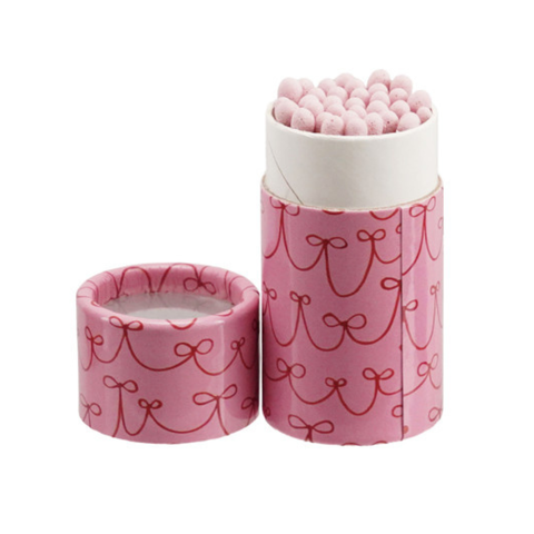 Jewel Box Safety Matches in Tube - Bows