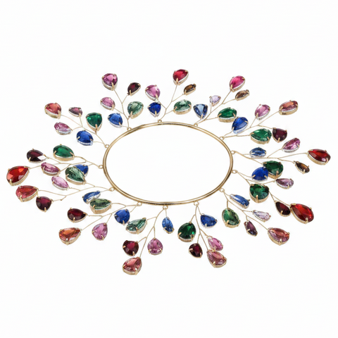Jewel Box Multicolor Gemstone Candle Ring