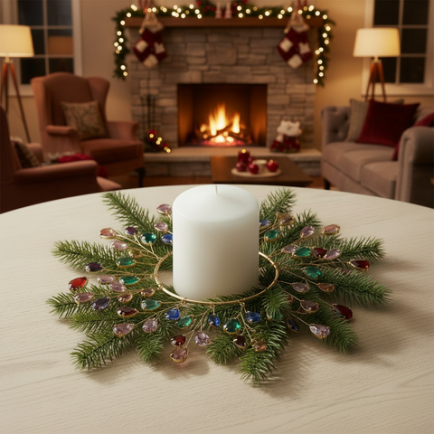 Jewel Box Multicolor Gemstone Candle Ring