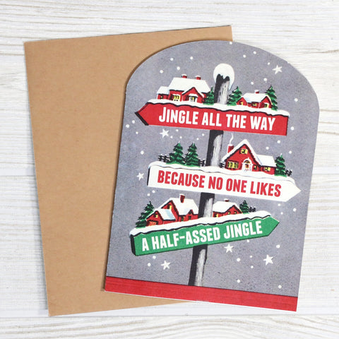 Jingle All the Way Card - Bad Betty Greeting Co.