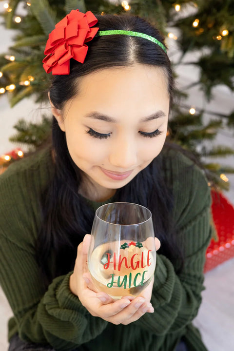 Jingle Juice Wine Glass