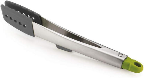 Joseph Joseph Elevate™ Silicone + Steel Tongs - Gray/Green