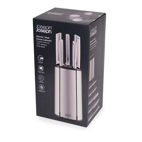 Joseph Joseph Elevate™ Steel Knives Carousel 5-piece Set